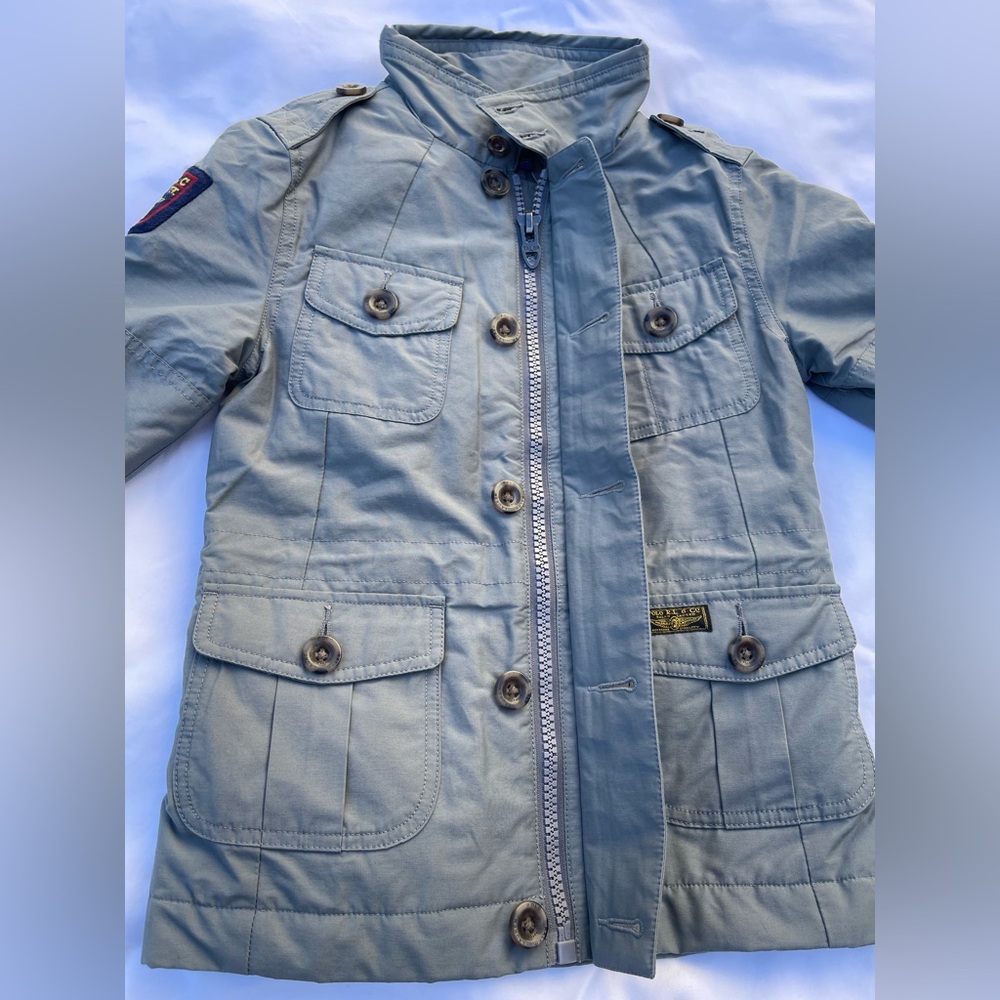 POLO RALPH LAUREN KID’S FIELD
JACKET SIZE YOUTH SMALL (5) GREY - Picture 4 of 15